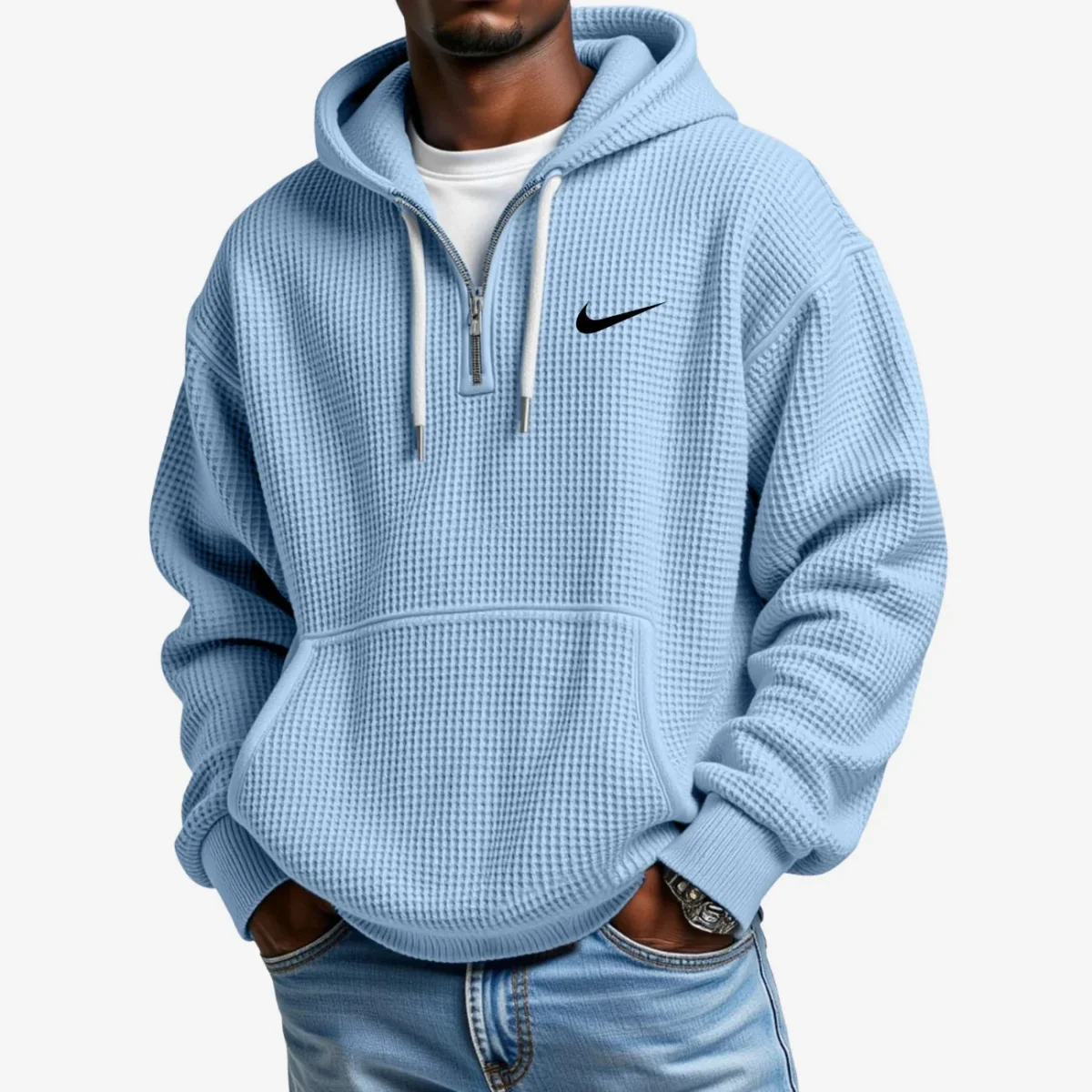 Texturerad Hoodie - UTFÖRSÄLJNINGSPRIS - Bild 2