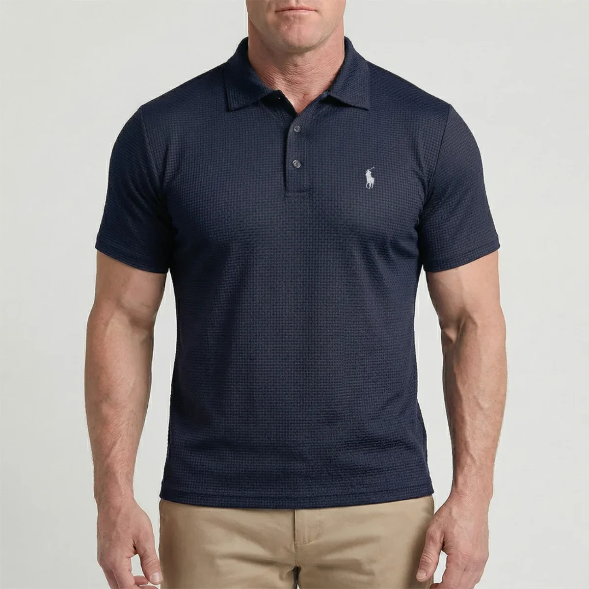 Waffle-Weave Tech Polo - Utförsäljning - Bild 5