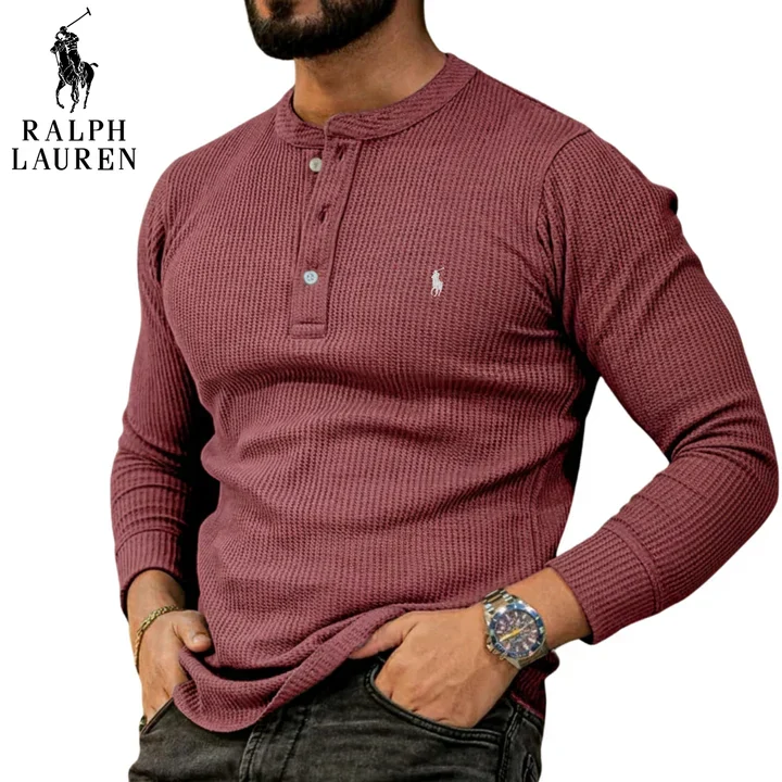 Casual Henley Långärmad Tröja || REA UTGÅENDE VAROR - Bild 6