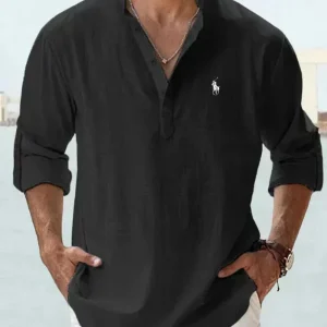 Skjorta med lång ärm och modern passform för en casual chic-stil