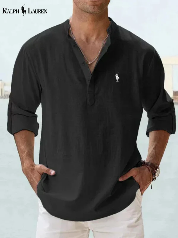 Skjorta med lång ärm och modern passform för en casual chic-stil