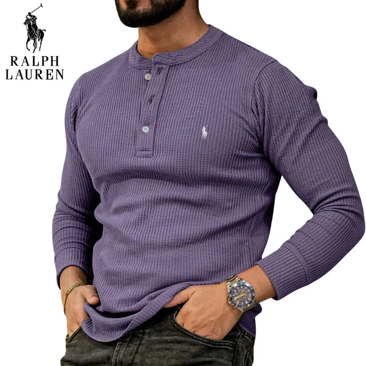 Casual Henley Långärmad Tröja || REA UTGÅENDE VAROR - Bild 7