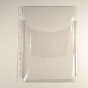 Bälgficka A4 med lock universalhålad 50-pack