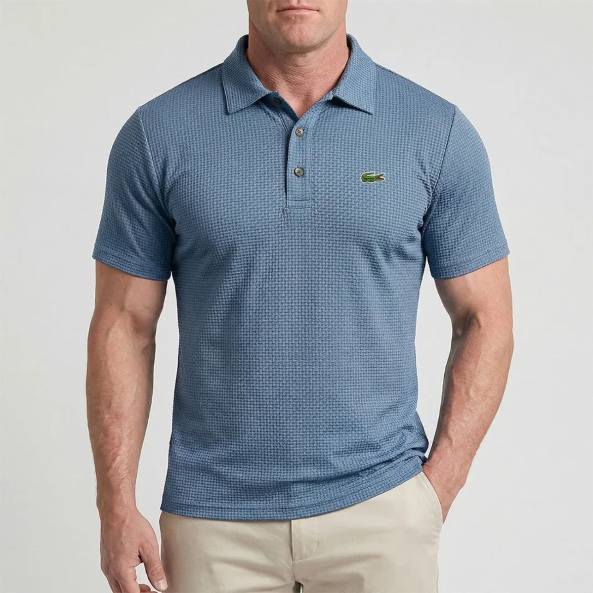Waffle-Weave Tech Polo - Utförsäljning
