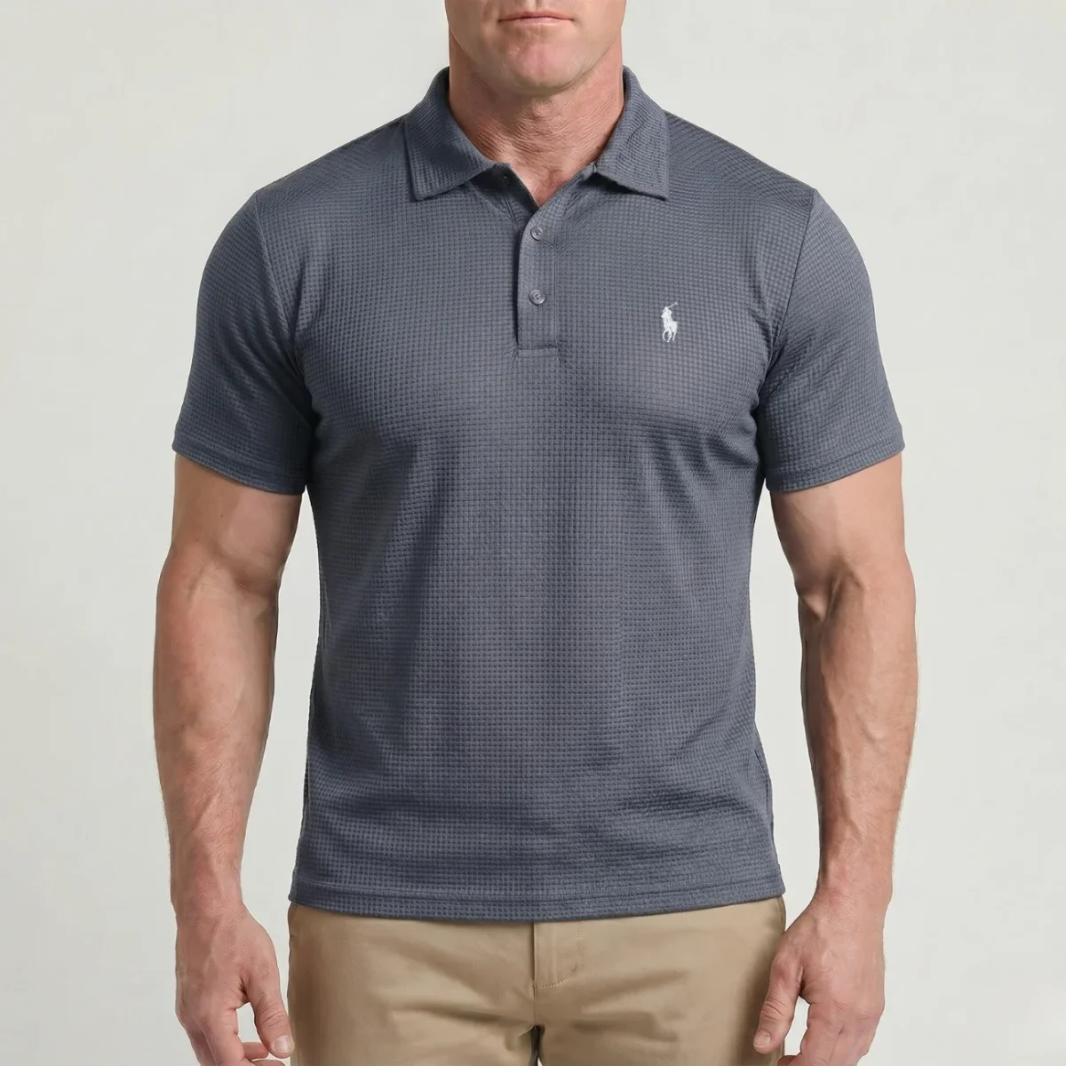 Waffle-Weave Tech Polo - Utförsäljning - Bild 4