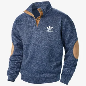 Halvknäppt sweatshirt - UTFÖRSÄLJNING