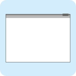 Plastfodral 200x150mm med glidlås 100-pack