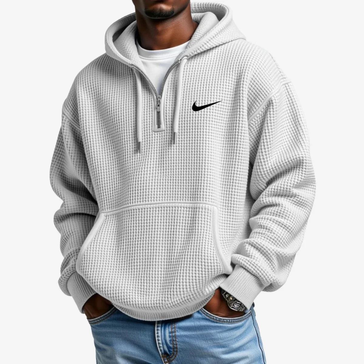 Texturerad Hoodie - UTFÖRSÄLJNINGSPRIS - Bild 5
