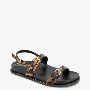 Drinity leopardmönstrad bandklocka sandal