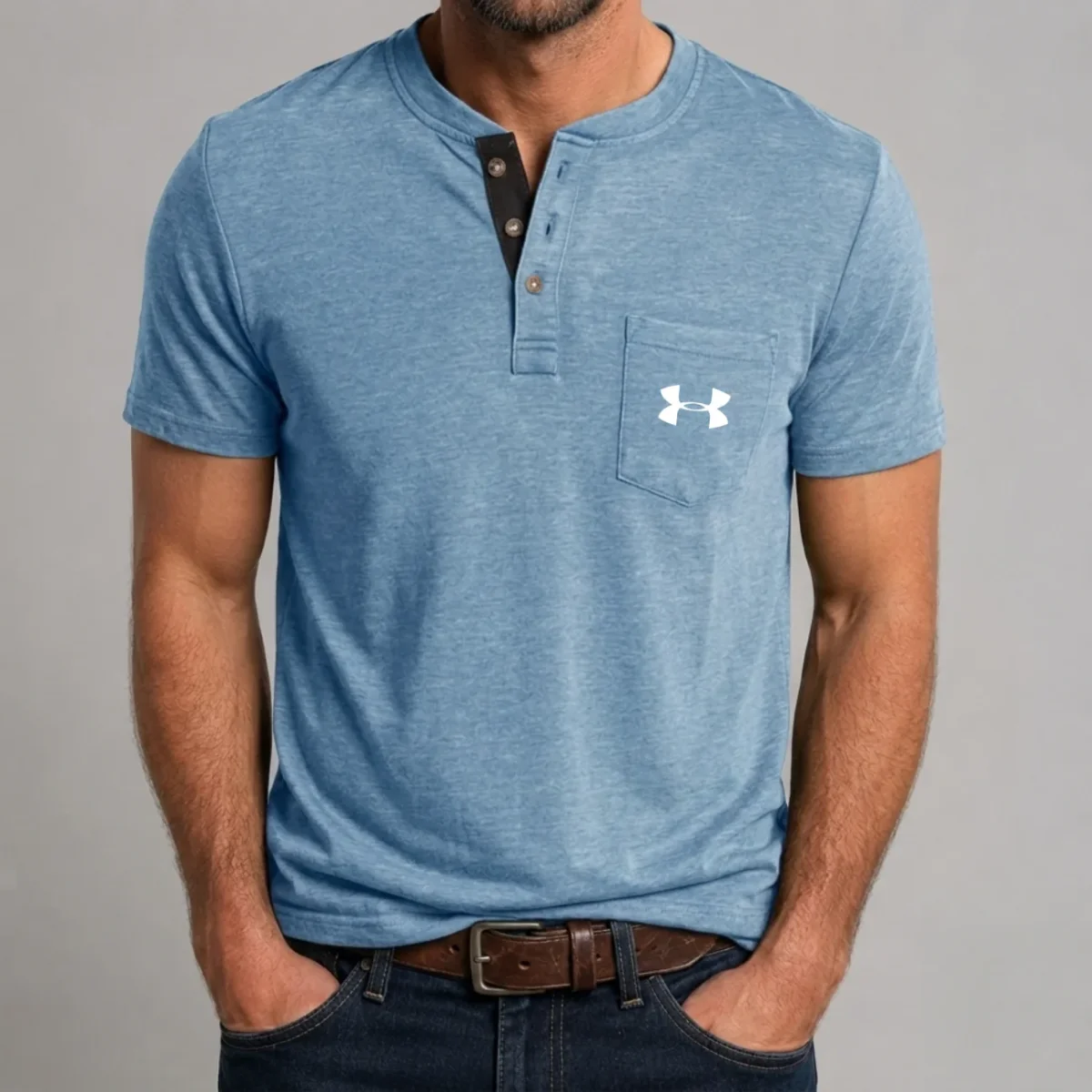 Premium Slub Knit Henley - Utförsäljning
