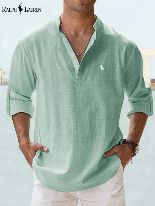 Skjorta med lång ärm och modern passform för en casual chic-stil - Bild 9