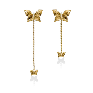 HANGING PAPILLON CRYSTAL Örhängen