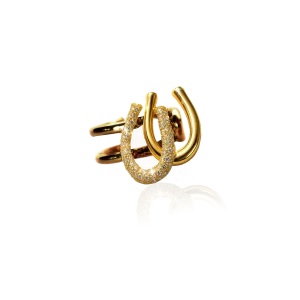 HORSESHOE SPARKLE Ring