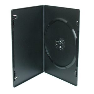 DVD-fodral slim 7mm svart 100-pack