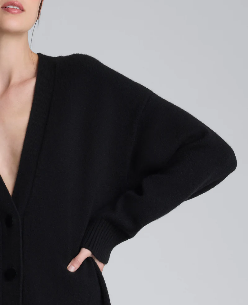 Lång knappad cardigan duster - Bild 3